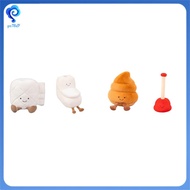 Two Piece Toilet Set Simulation Plush Toys Toilet Paper Dolls Toilet Paper Rolls