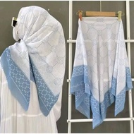 Segiempat Voal Motif Hologram Bunga Cantik Hijab Turki /Hijab Segi Empat Voal Motif/Hijab Motif Butt