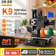 K9 FDM Mini 3D Printer,2026 Upgrade 3D Printer for Kids and Beginners