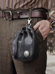 頭層牛皮男士腰包 隨身煙盒煙包打火機套腰包 純手工