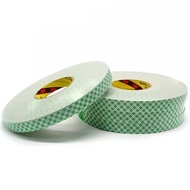 3M4026 Pita Dua Sisi Putih Hijau Grid Pita Buih Akrilik Tebal Tiada Jejak Kalis Air Tahan Suhu Tingg