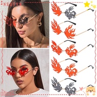 RUTHNISSI Rimless Sunglasses UV400 Eyewear Men and Women Shades Tinted Frameless Eyewear