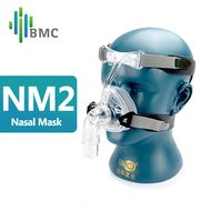 ตัวปิดจมูก NM2 BMC ที่มีหมวกซิลิคอนที่รองแบบเป็นเจลสำหรับ CPAP Auto CPAP Sleep Apnea OSAHS OSAS คนนอนกรน