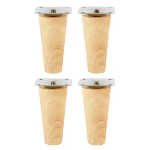 8/10/15cm Solid Wood Furniture Leg Straight Feet Sofa Bed Cabinet Table And Chair Replacement Feet S