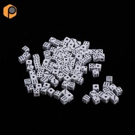 [prettyia] 100pcs 5mm Six Sided D6 Dice Dies for Table Games MTG RPG Gaming Gift Collection