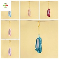 RADIV Mini Ballet Shoes Keychain, Satin Ballet Shoe Shape Pointe Shoes Keyrings, Soft Pointe Shoe Bo