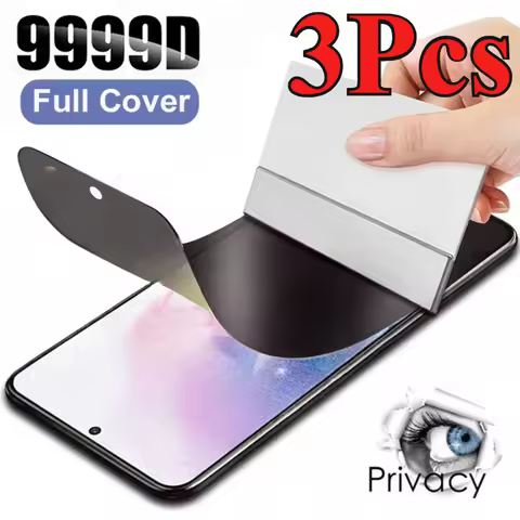 3pcs Soft Privacy Hydrogel Film For Huawei Nova Y91 Y72 Y70 Anit-Spy Screen Protector For Huawei Nov