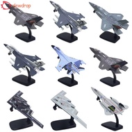 DEWDROP​ Fighter Aircraft Toy, with Light Sound Diecast Aviao Plane Model, Cake Topper F16 F22 F35 C