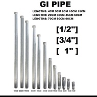 [SIZE 1/2" 3/4"] 1914 GI Galvanized Iron Besi Pipe Gi 1/2" 3/4" GI pipe with Thread both