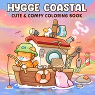 [PDF] 50pg Hygge Coastal: Coloring Book by Hygge Artful | Cute Animal Friends in Summer Sea Life col