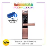 Yale YDM7116 Rose Gold Biometric Digital Door Lock (FREE Bluetooth Module)
