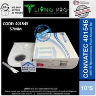 401545 - Convatec SurFit 57mm 10's Natura Urostomy Pouch with Accuseal Tap, Standard Transparent Sur