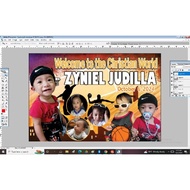 3x4 personalized tarpaulin 3 inches by inches size
