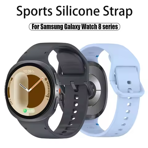 Official Sports Silicone Strap for Samsung Galaxy Watch 8 40mm 44mm Comfortable Breathable Wristband