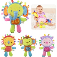 8 Styles Baby Toys 0-12 Months Appease Ring Bell Soft Plush Educational Infant Toys Kids Baby Rattles Mobiles Squeaky Sound Toy