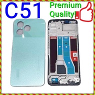 (2 Colors) NEW ORI Full Housing Volume Buttons Side Frame Battery Camera Cover for Realme C51 / RMX3