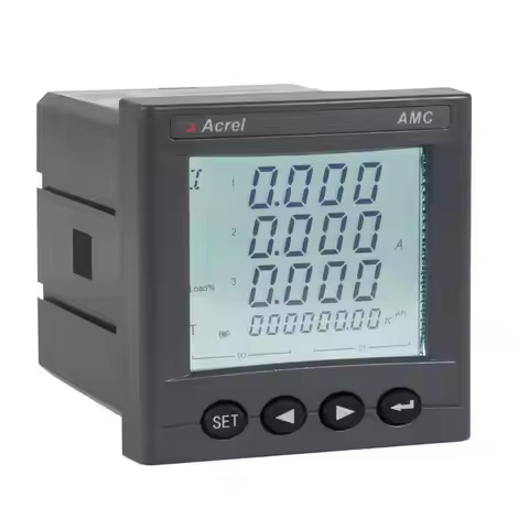 Acrel AMC72L-E4 LCD Display Digital 3 Phase Power Meter Data Logger with Analog Output Rs485 Modbus-