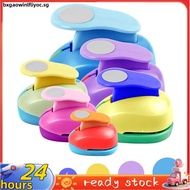 Paper Crafts Circle Punches - 6 Sizes of Circle Cutters, Including 3-Inch Circle Punches, in Random 