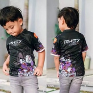 RH57 JERSEY KIDS JRK 01 JERSEY ANAK - Hitam/Kaos Jersey Anak