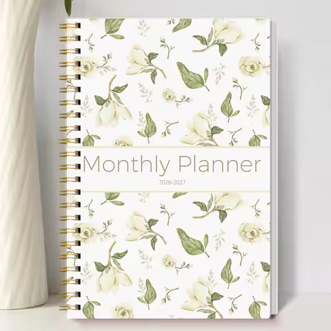 2026-2027 A5 Weekly & Monthly Planner – Jan 2026 to Dec 2027 Spiral Organizer with Calendar & Notes,