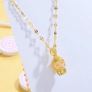 Lucky Necklace Jade Necklace Buddha Statue Real Gem Zodiac Necklace Jade Necklace Fashion Necklace