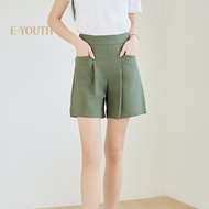 Eyouth 20168 Women Casual shorts Utility Pleat Shorts