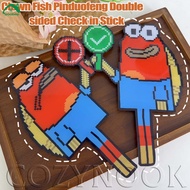 [H&L] 1/3/5PCS Content Creator Photo Prop | Double Sided Pixel Clownfish Sign for Food Review Travel