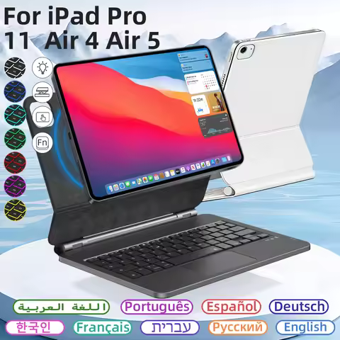Magic Bluetooth Keyboard for IPad 10.9 inch Air4 Air5 Gen IPad Case Bluetooth Keyboard with Touchpad