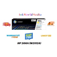 HP 206A Yellow LaserJet Toner Cartridge (W2112A)