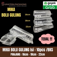 Mika Bolu Gulung 16cm - 18cm - 22cm per 10 pcs Mika bolu clear medan wholesale 16 cm | 18 cm | 22 cm
