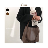 G48 soft leather horizontal tote bag