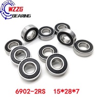 1PCS Steel WZZG 6902-2RS Hybrid Ceramic Ball 15*28*7mm Bicycle Rolling Bearing pxa2 15*28*7mm