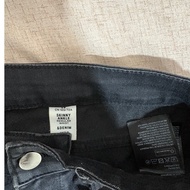 (Preloved) Hnm Black Washed Denim Jeans Size 28 Skinny Ankle