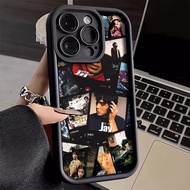 Funny Cartoon Jay Chou Records Phone Case Compatible for IPhone15 11 14 13 12 Pro Max XR 7Plus 8Plus X XS MAX Shockproof Airbag  Tpu Soft Cover