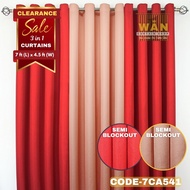 7FT 541-550 SEMI BLOCKOUT RING CURTAIN SOLD PER SET(3PCS)