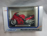 (不用問有無貨 見圖未下架即有貨) Honda Motorcycle Collection CBR1100XX WELLY 本田 電單車 摩托車 合金 模型 (H02-001-00) (請先看商品描述