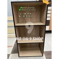 Mr online shop- 3 Tier Box / 5 Tier Box / Book Shelf / 3 Tier / 5 Tier Multipurpose Rack *(Brown co
