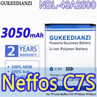 NBL-43A2500 3050mAh High Capacity Baery For TP- Neffos C7S TP7051A TP7051C