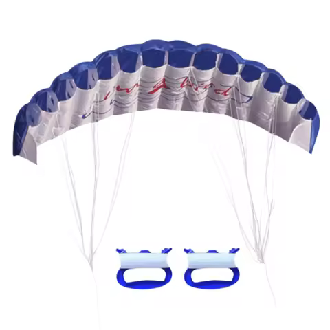 3pcs 1.4m Wingspan Stunt Power Kite Soft Fabric Colorful Design Double Flying Line Kite Power Kite S