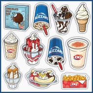 DAIRY QUEEN STICKERS YUMMY FOOD ICE CREAM WATERPROOF STICKERS