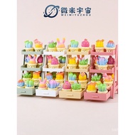 New Mini Cute Cactus Green Plant Succulent Flower Stand Miniature Desktop Ornament Children's Role-P