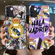 DK-78 Real Madrid FC Casing GLASS soft frame black vivo v23e Y200 V29 Y200E V27E V27 T3 V29E Y100 V3