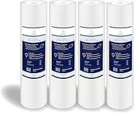 Hydraira 4-Pack 20 Micron 9.87” x 2.5” Sediment Water Filter Replacement Cartridge for Any Standard 