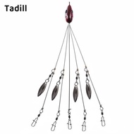 [dksqer] 18 G Alabama Rig Bionic Design Umbrella Rig Realistic Prey Head Boat Trolling