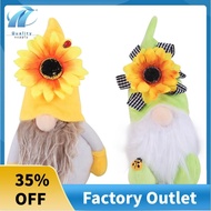 2 PCS Sunflower Gnome Summer Gnomes Plaid Sunflower Gnome Ornaments Sunflower Decor