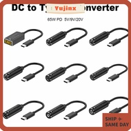 YUJINX Power Adapter 5v 9v 12v USB C Laptop Charger DC to Type C for //