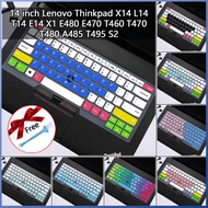  With brush laptop keyboard protector Lenovo ThinkPad x14 L14 T14 E14 X1 e480 E470 t460 t470 t480 A485 t495 S2 14 inch laptop cover