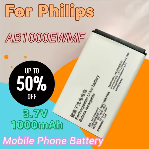 New 3.7V 1000mAh Mobile Phone Battery for Philips AB1000EWMY AB1000EWMF AB1000EWMT CTE111 E109 E109C