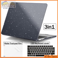 3in1 Glitter case compatible with Macbook Air M4 M3 M2 A3240 A3241 2023 Pro14 A3401 A2779 Transparen