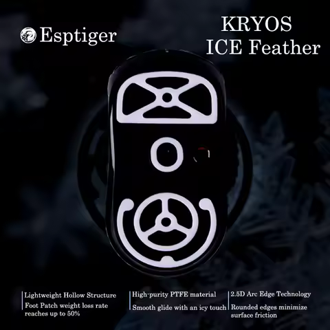 Original Esptiger Kryos Ultra-light Perforated ICE Arc Mouse Skates Feet Glides For G Pro X Superlig